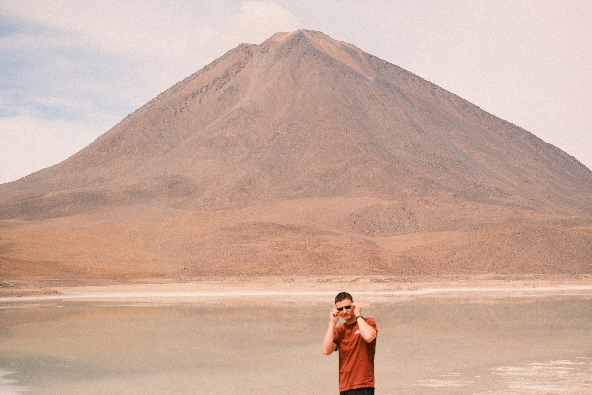 Colourful altiplano landscape in Eduardo Avaroa Reserve