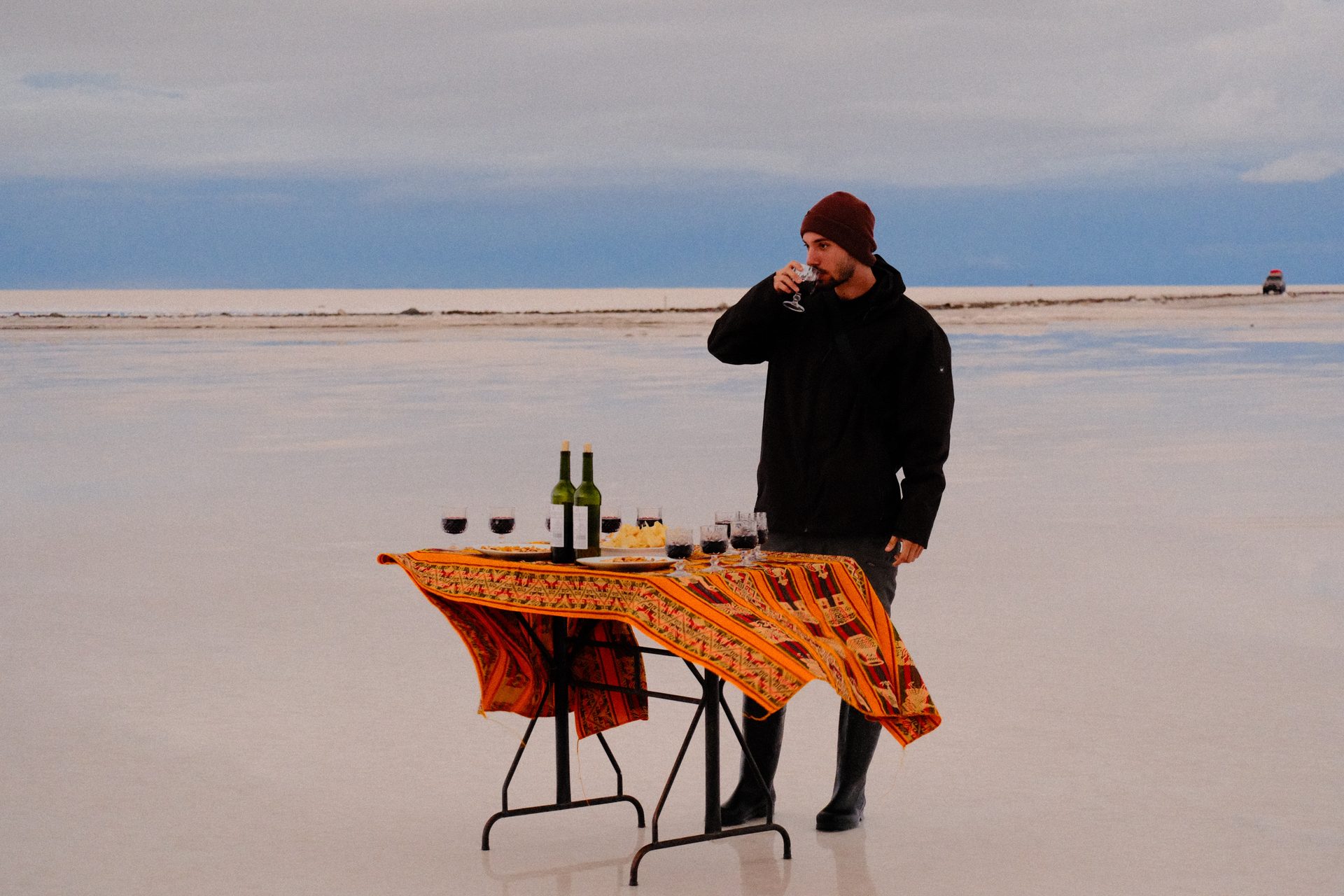 Salar de Uyuni reflection at dawn