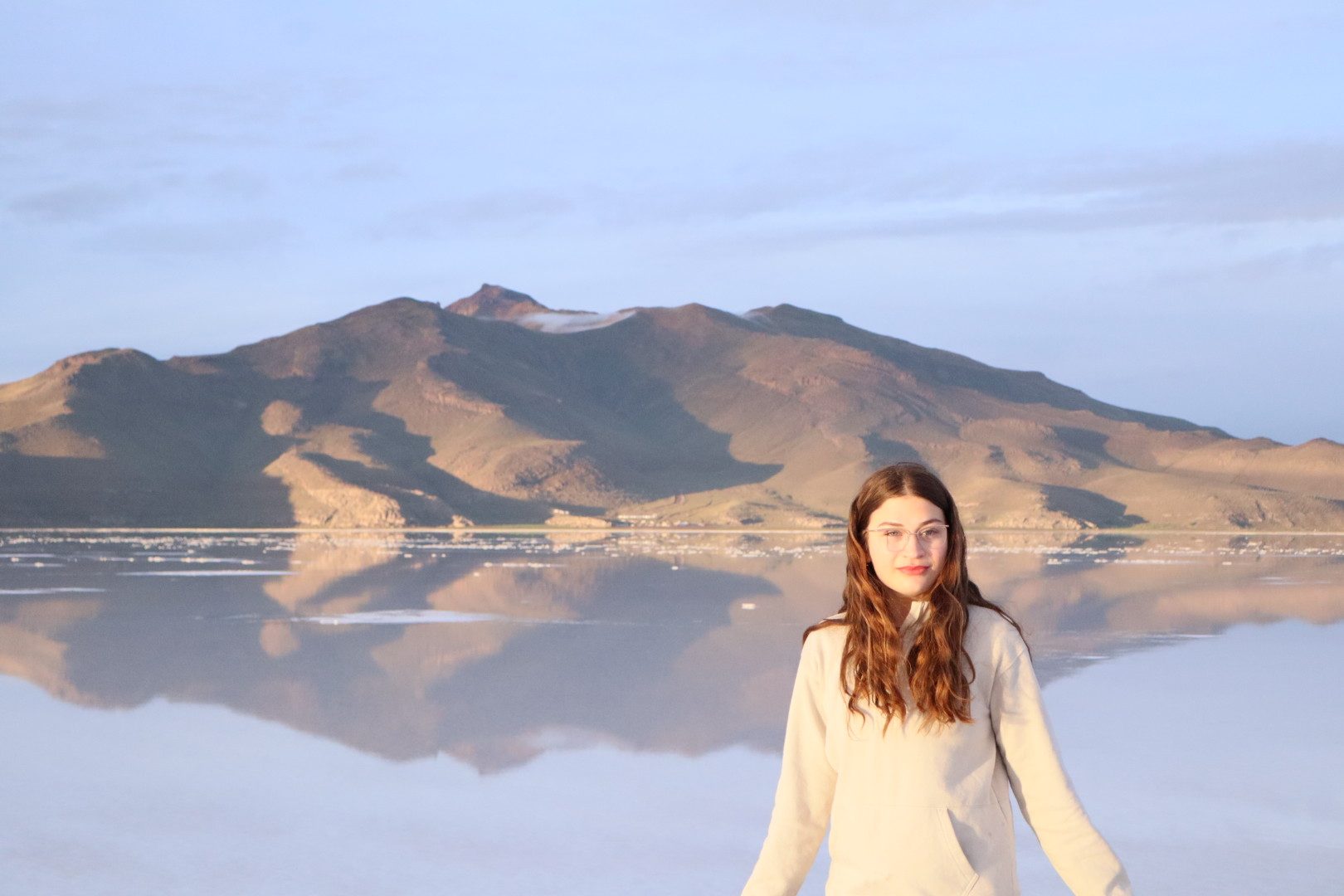Salar de Uyuni — reflexo ao amanhecer