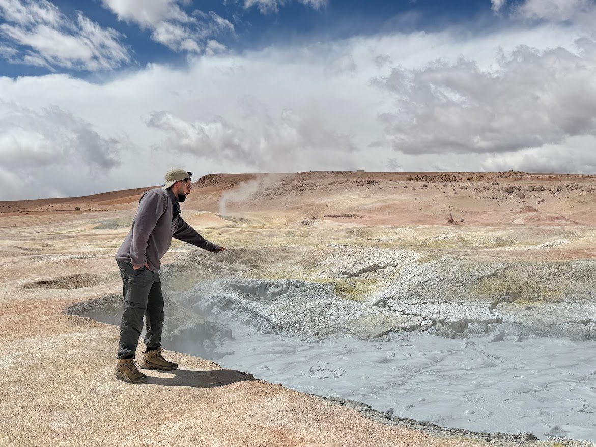 Volcanic landscape near Laguna Verde, Bolivia